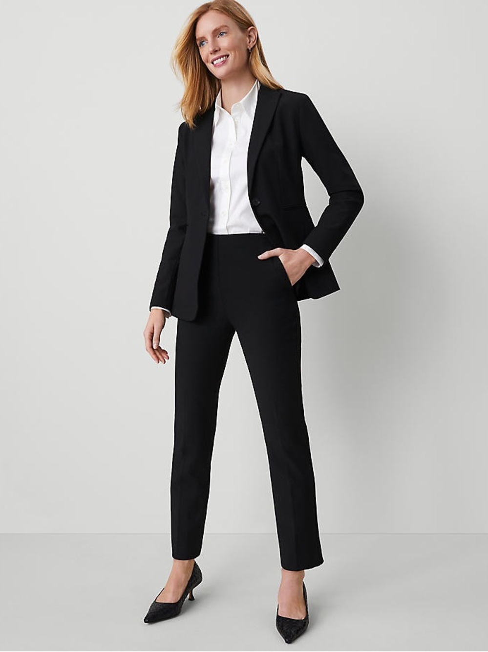 Ann Taylor Black Slim Ankle Pants